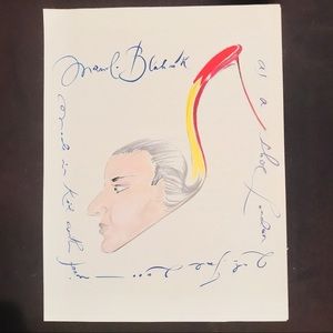 Manolo Blahnik sketchbook print.